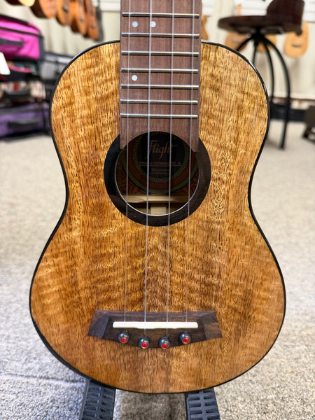 Flight Fireball Solid Mango Electric Soprano Ukulele w/Case - Royal Series