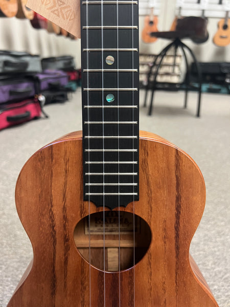 KoAloha KTM-10 Solid Koa Pikake Tenor Ukulele w/Case #1 - Made In Hawaii - Satin Finish