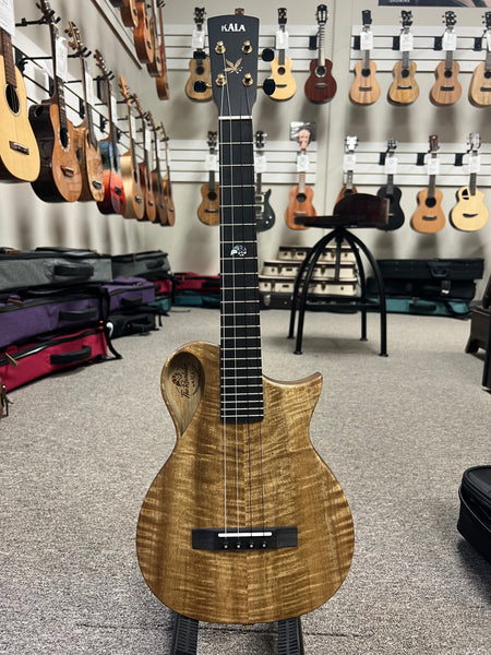 KALA Revelator Nautilus Myrtle Electric Tenor Ukulele w/Case - Made In The U.S.A.