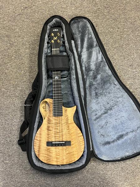 KALA Revelator Nautilus Myrtle Electric Tenor Ukulele w/Case - Made In The U.S.A.