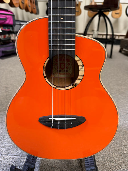 aNueNue LOUT Orange Lion Solid Cedar/Koa Tenor Ukulele w/Case - Pre Loved