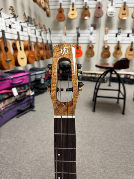 Flight Fireball Solid Mango Electric Baritone Ukulele w/Case #2 - Royal Series