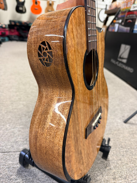Flight Fireball Solid Mango Electric Baritone Ukulele w/Case #2 - Royal Series