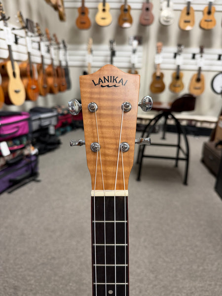 LANIKAI FM-CEB Flamed Maple Baritone Electric Ukulele w/Case - Cutaway/Fishman Pickup