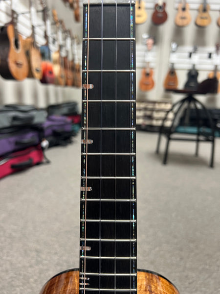 Cornerstone Custom Solid Koa Tenor Ukulele w/Case  #131 Triple Top