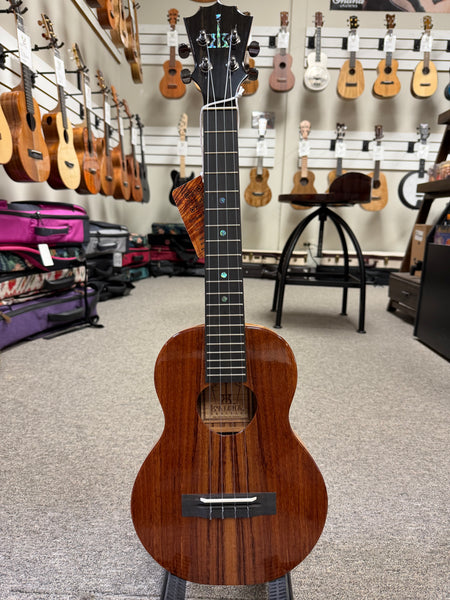 KoAloha KTMS-00 Slimline Solid Koa Tenor Ukulele w/Case #2 - Made in Hawaii !!