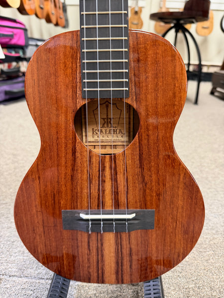 KoAloha KTMS-00 Slimline Solid Koa Tenor Ukulele w/Case #2 - Made in Hawaii !!
