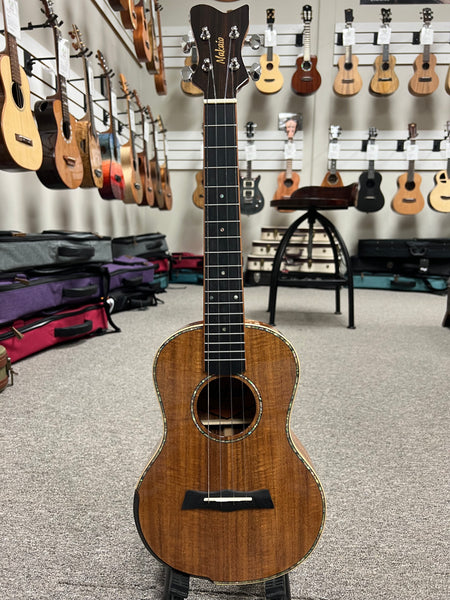 Makaio MKT-20 Solid Koa Tenor Ukulele w/Case - Rosewood Comfort Armrest