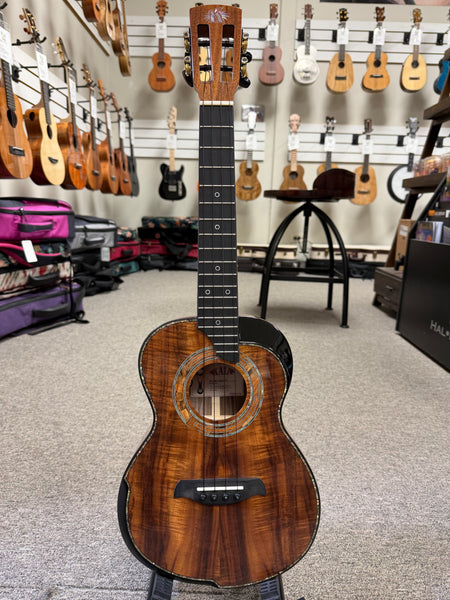 KALA Umbra KA-UM-ACBW-TE Solid Acacia Electric Tenor Ukulele w/Case