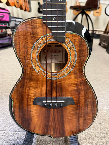 KALA Umbra KA-UM-ACBW-TE Solid Acacia Electric Tenor Ukulele w/Case