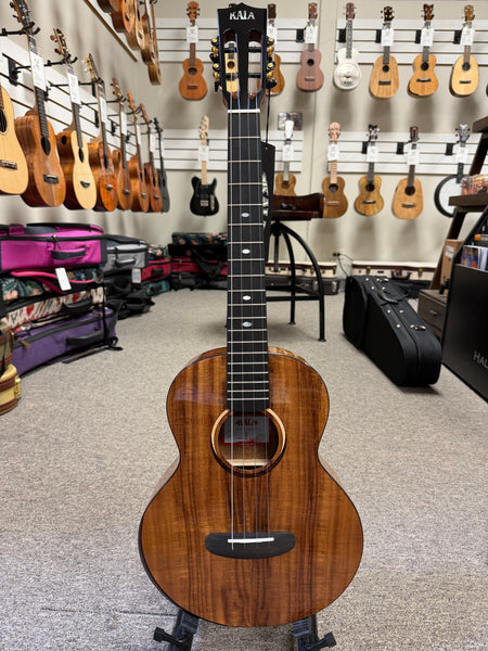 KALA KA-CT-SA-BG Solid Acacia Baritone Ukulele w/Case #1 - Contour Series