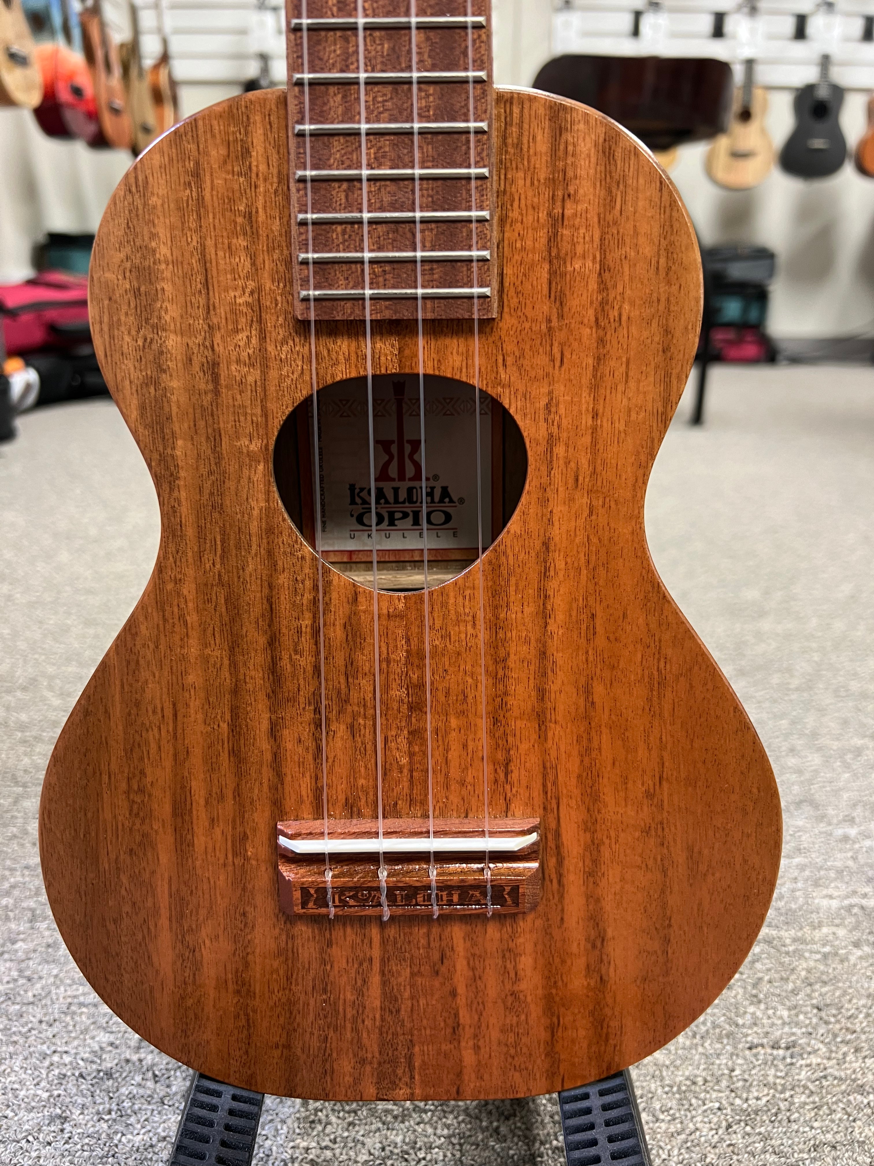 KoAloha KCO-02 Solid Acacia Concert Long Neck Ukulele w/Case #1 - Opio  Ukulele