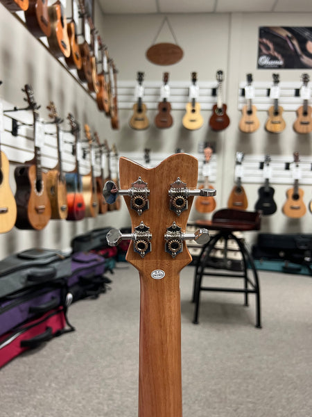 Makaio MSMBS-10 Steel String Spalted Mango Baritone Ukulele w/Case