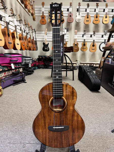 KALA KA-CT-SA-BG Solid Acacia Baritone Ukulele w/Case #3 - Contour Series