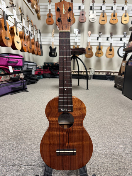 Kamaka HF-1L Solid Koa Soprano Long Neck Ukulele w/Case - Made in Hawaii