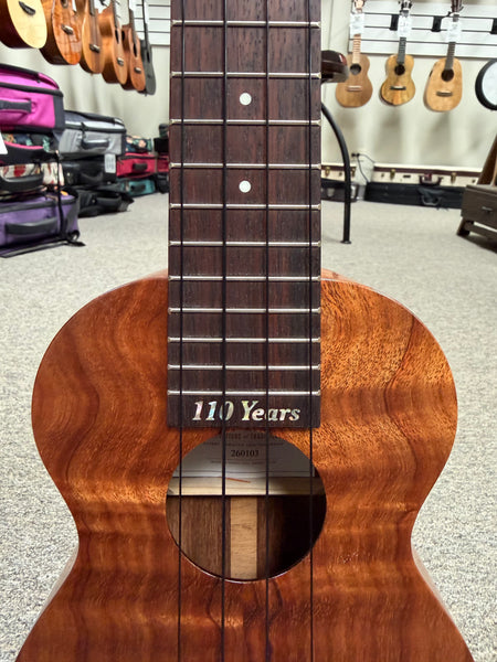 Kamaka HF-1L Solid Koa Soprano Long Neck Ukulele w/Case - Made in Hawaii
