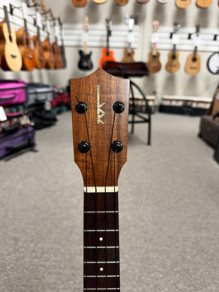 Kamaka HF-1L Solid Koa Soprano Long Neck Ukulele w/Case - Made in Hawaii