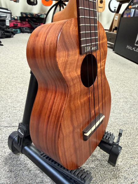 Kamaka HF-1L Solid Koa Soprano Long Neck Ukulele w/Case - Made in Hawaii