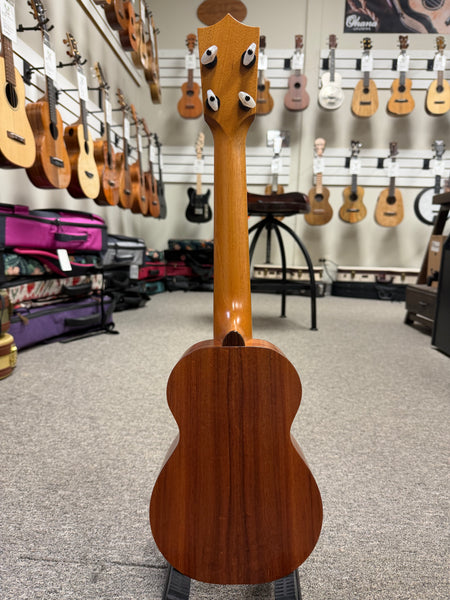 Kamaka HF-1L Solid Koa Soprano Long Neck Ukulele w/Case - Made in Hawaii