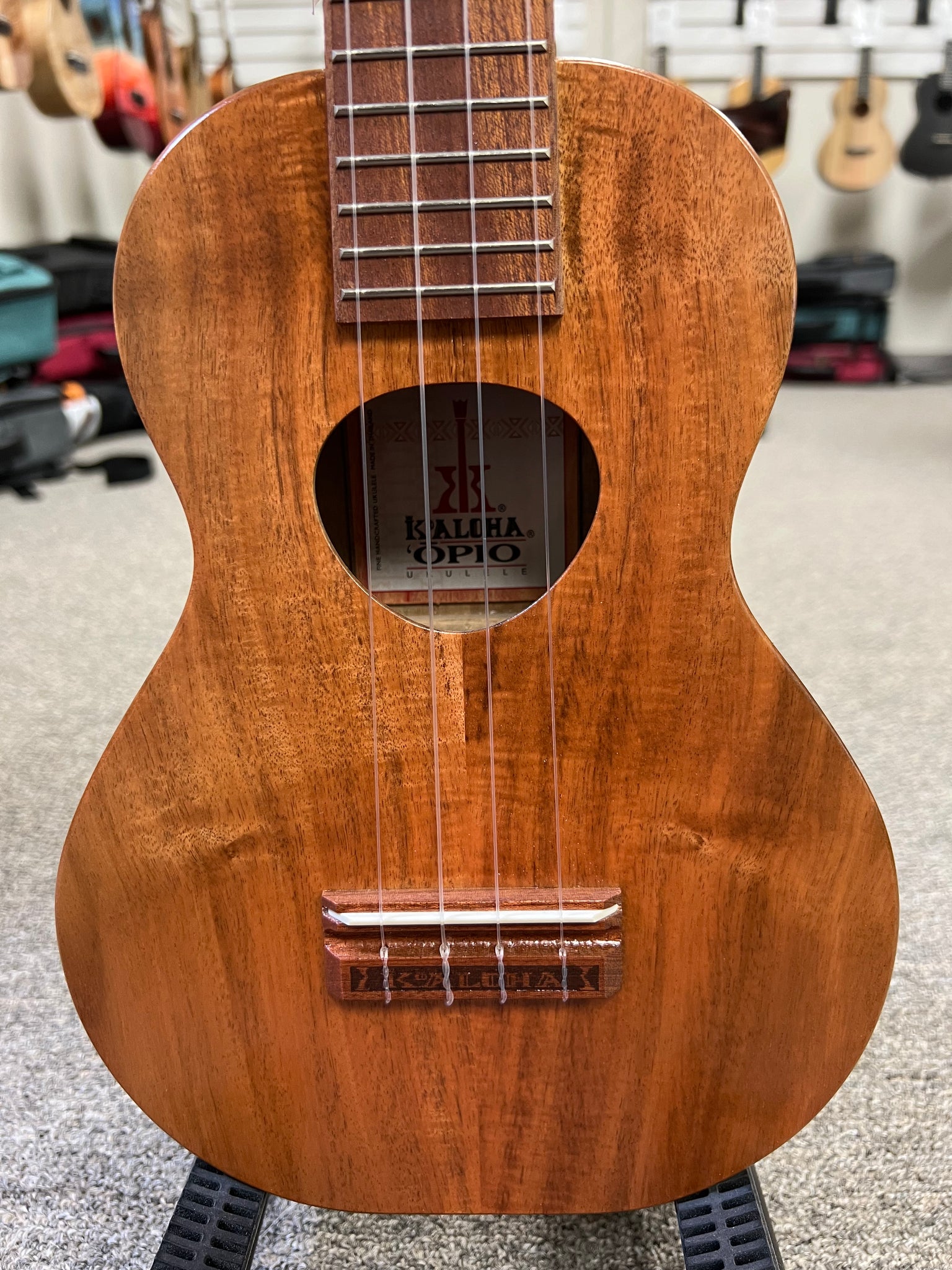 KoAloha KCO-02 Solid Acacia Concert Long Neck Ukulele w/Case #2 - Opio Ukulele