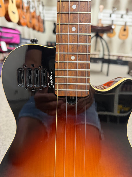 Godin Multiuke Electric Tenor Ukulele w/Case - Sunburst Finish - Pre Loved