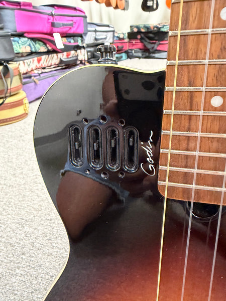 Godin Multiuke Electric Tenor Ukulele w/Case - Sunburst Finish - Pre Loved