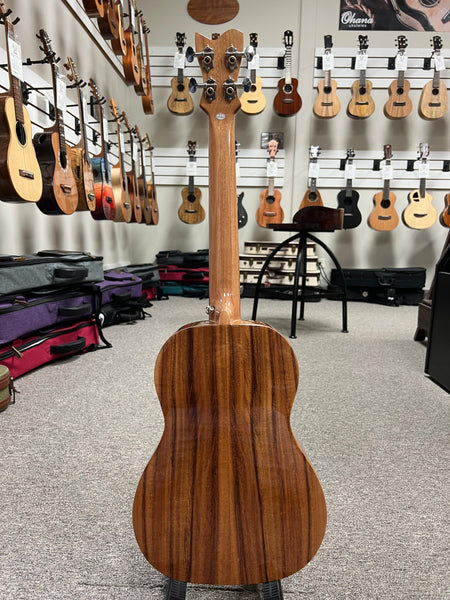 Makaio MKBS-10E Steel String Koa Electric Baritone Ukulele w/Case