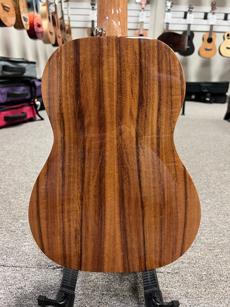 Makaio MKBS-10E Steel String Koa Electric Baritone Ukulele w/Case