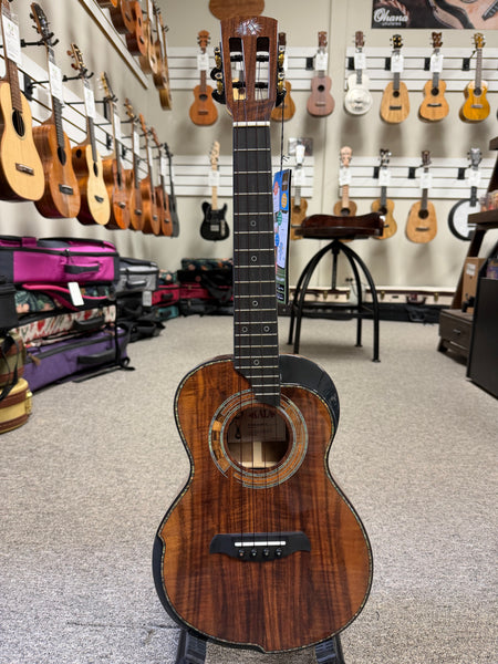 KALA Umbra KA-UM-ACBW-TE Solid Acacia Electric Tenor Ukulele w/Case #2
