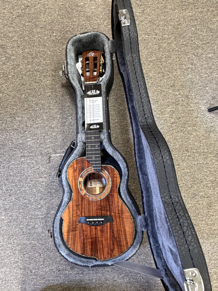 KALA Umbra KA-UM-ACBW-TE Solid Acacia Electric Tenor Ukulele w/Case #2