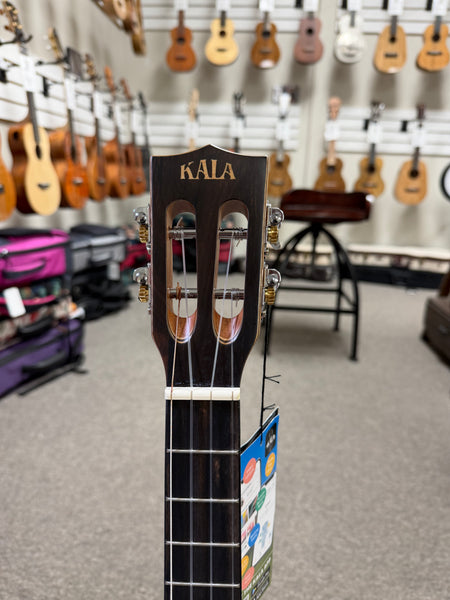 KALA KA-ASZCT-ST Solid Spruce/Ziricote Tenor XL Ukulele - Super Tenor