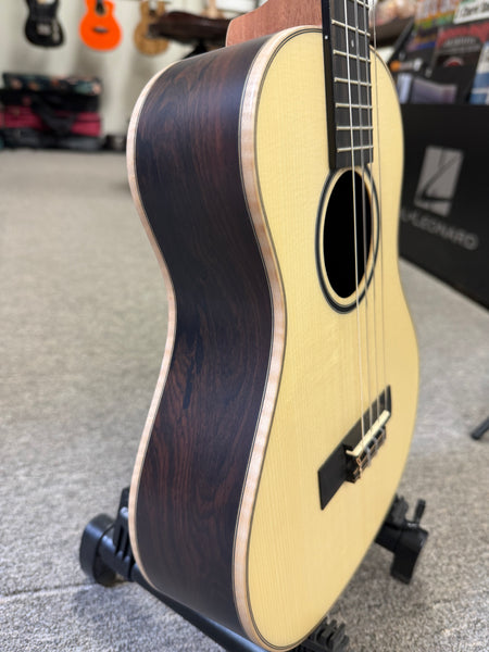 KALA KA-ASZCT-ST Solid Spruce/Ziricote Tenor XL Ukulele - Super Tenor