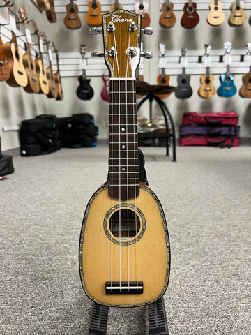 OHANA TTPK-70G Sopranissimo Pineapple Ukulele - Solid Spruce/Solid OHANA TTPK-70G Sopranissimo Pineapple Ukulele - Solid Spruce/Solid