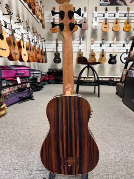 KALA EBY-FL Striped Ebony Fretless Acoustic-Electric U-Bass w/Case - UBASS