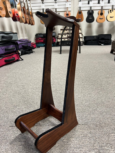 Custom Walnut Wood Ukulele Stand by Lee Murdock - Walnut Uke Stand