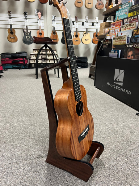 Custom Walnut Wood Ukulele Stand by Lee Murdock - Walnut Uke Stand