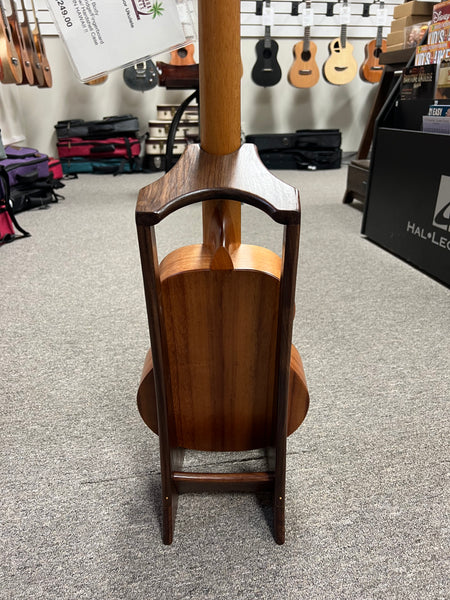 Custom Walnut Wood Ukulele Stand by Lee Murdock - Walnut Uke Stand