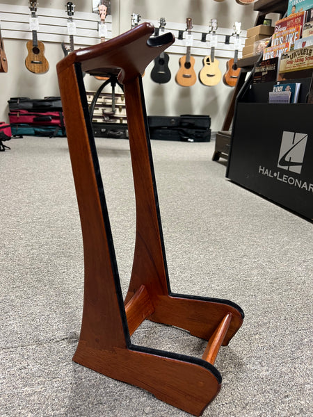 Custom South American Mahogany Wood Ukulele Stand by Lee Murdock - Mahogany Uke Stand