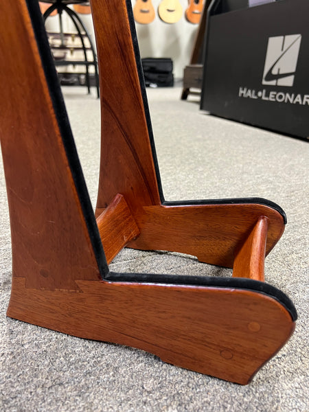 Custom South American Mahogany Wood Ukulele Stand by Lee Murdock - Mahogany Uke Stand