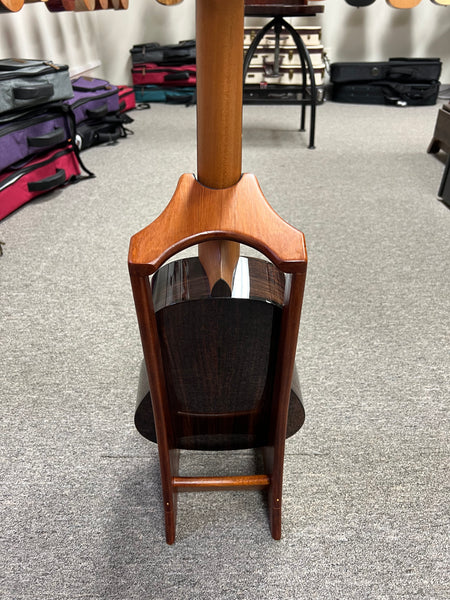 Custom South American Mahogany Wood Ukulele Stand by Lee Murdock - Mahogany Uke Stand