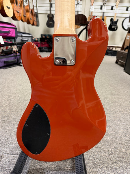 KALA SB-P-ORB Paisley Orange Burst Solid Body Electric U-Bass Ukulele w/Case