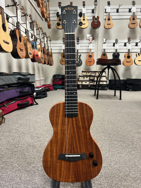 KALA KA-SB-ACA-T Solid Body Acacia Tenor Ukulele w/Case