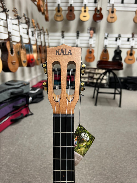 KALA KA-ASFM-B-CE Solid Flamed Maple Baritone Electric Ukulele w/Case