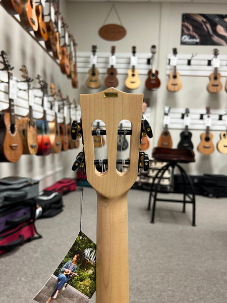 KALA KA-ASFM-B-CE Solid Flamed Maple Baritone Electric Ukulele w/Case