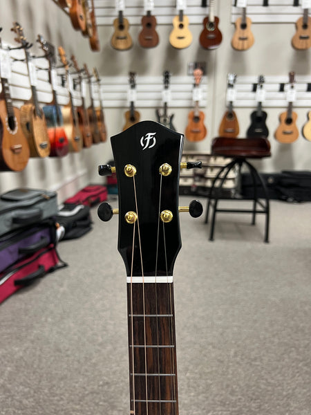 Flight Lily Solid Cedar/Mango Steel String Electric Baritone Ukulele w/Case