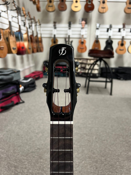 Flight Peter Moss Electric Tenor Ukulele w/Case -Black Moonburst