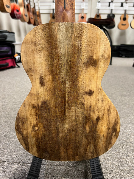 Flight Comet Blue Tenor Electric Ukulele w/Case - Solid Flamed Maple/Solid Mango