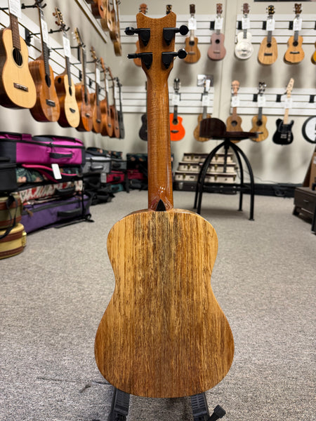 Romero Creations Solid Spalted Mango Concert Ukulele w/Case #1 - Large Body