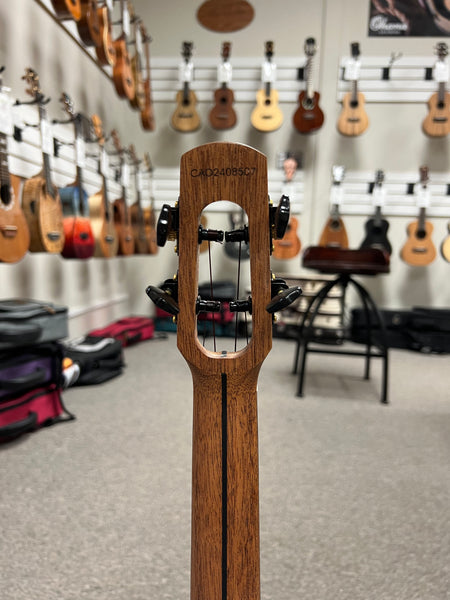 Flight Comet Blue Tenor Electric Ukulele w/Case - Solid Flamed Maple/Solid Mango