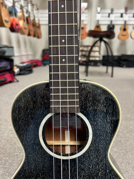KALA KA-SDH-T Solid Salt and Pepper Doghair Mahogany Tenor Ukulele w/Case